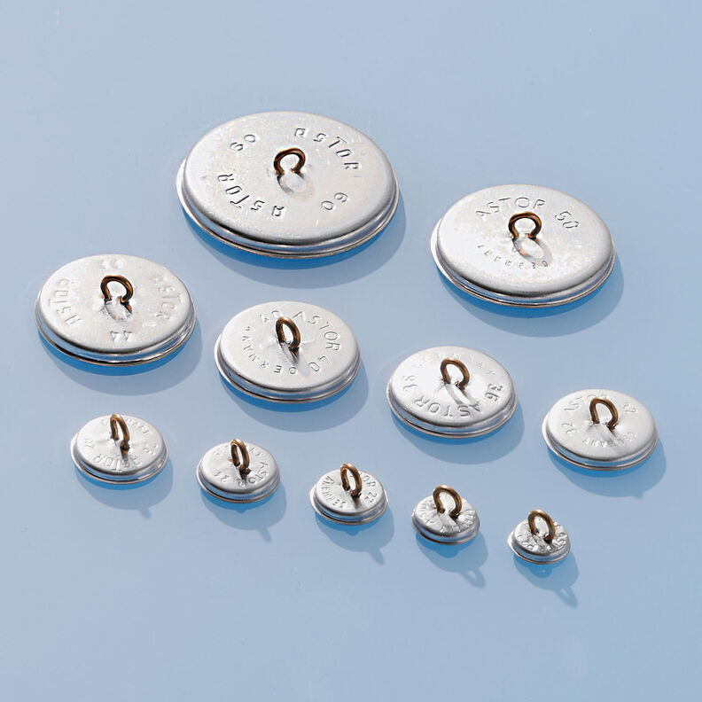 Bouton recouvert, Classic Poly – blanc,  image number 3