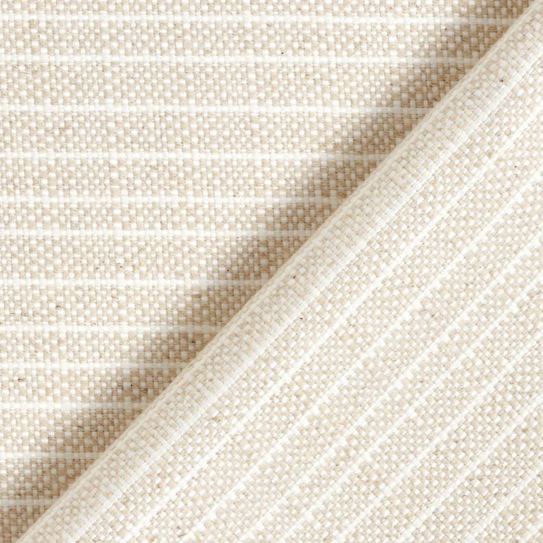 Tissu de d&eacute;coration Panama rayure subtile &ndash; nature/beige clair,  image number 4