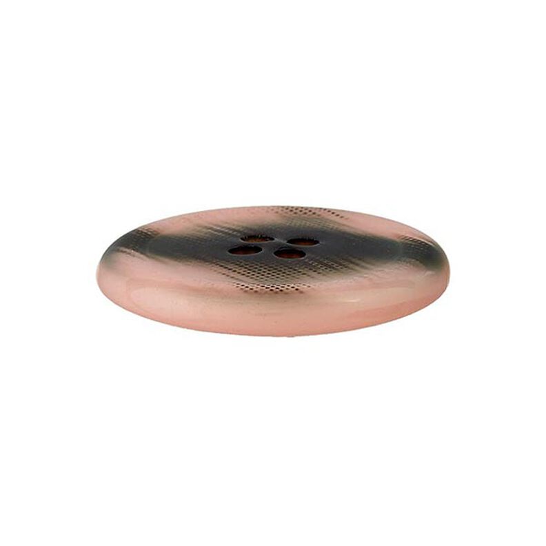 Bouton polyester 4 trous – rose/noir,  image number 2