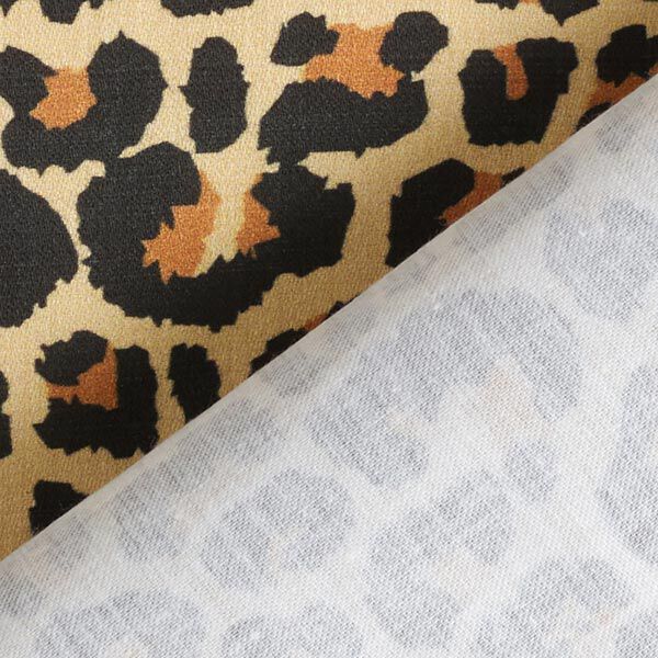 Tissu de décoration Satin de coton Motif léopard – marron,  image number 4