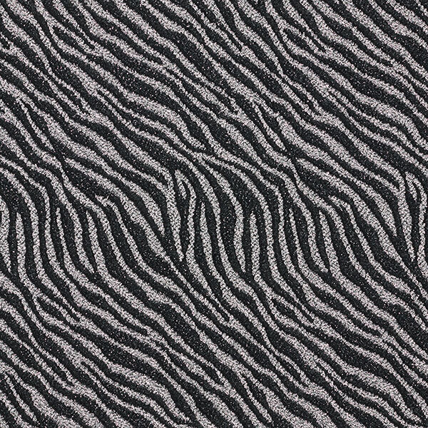 Jersey avec motif zèbre lurex – noir/argent,  image number 1