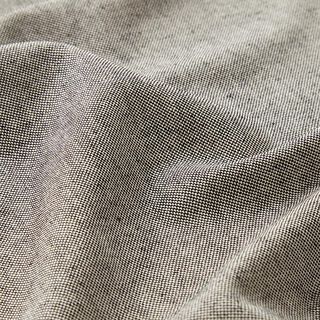Tissu déco chambray semi-panama recyclé – noir/blanc, 