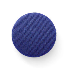 Bouton recouvert, Tissu croisé coton – bleu roi, 