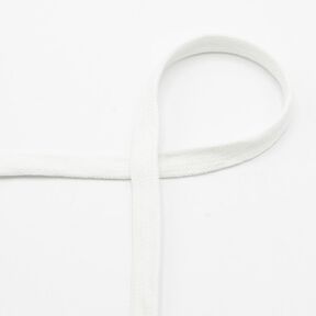 Cordon plat Sweat-shirt à capuche Coton [15 mm] – blanc, 