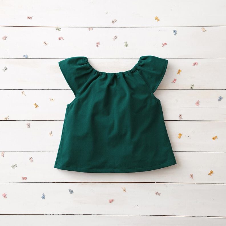 Jersey coton Medium uni – sapin bleu, image number 7
