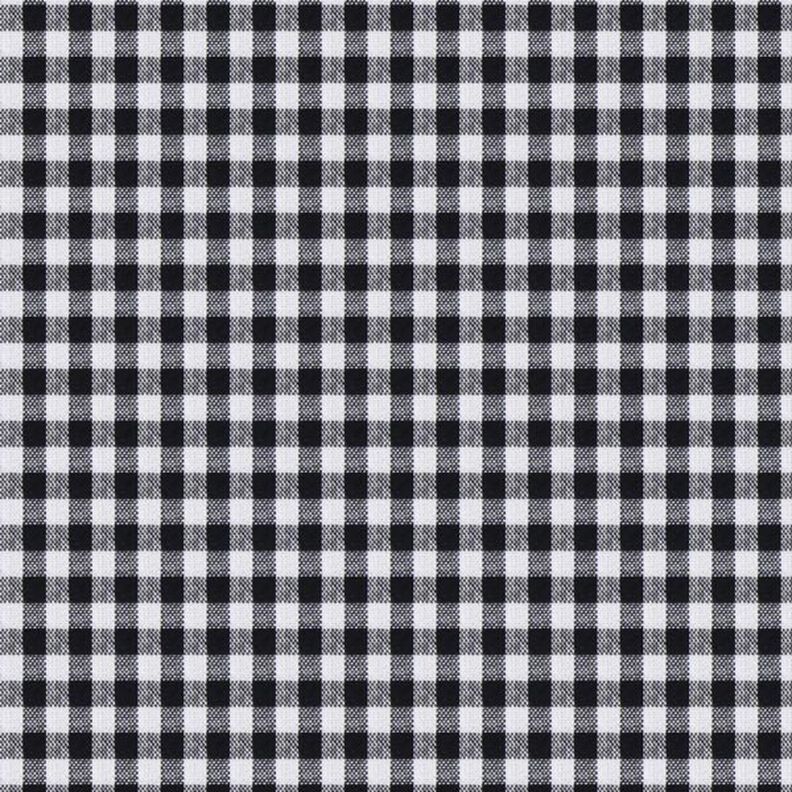 Tissu en coton Vichy à carreaux 0,5 cm – noir/blanc,  image number 1