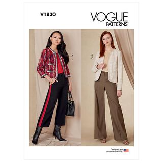 Jupe-culotte, Vogue 1830 | 34-42, 