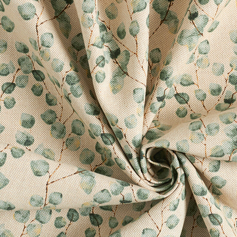 Tissu de décoration Semi-panama mini eucalyptus – roseau/nature,  image number 3