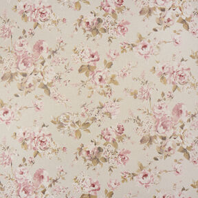 Tissu de décoration Semi-panama Roses peintes – nature, 