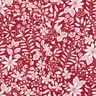 Tissu viscose Fleurs et branches – carmin/blanc,  thumbnail number 1
