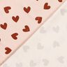 Jersey coton grosse Herzen – rosé/vieux rose foncé,  thumbnail number 4