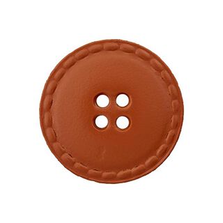 Bouton en cuir 4 trous – marron, 