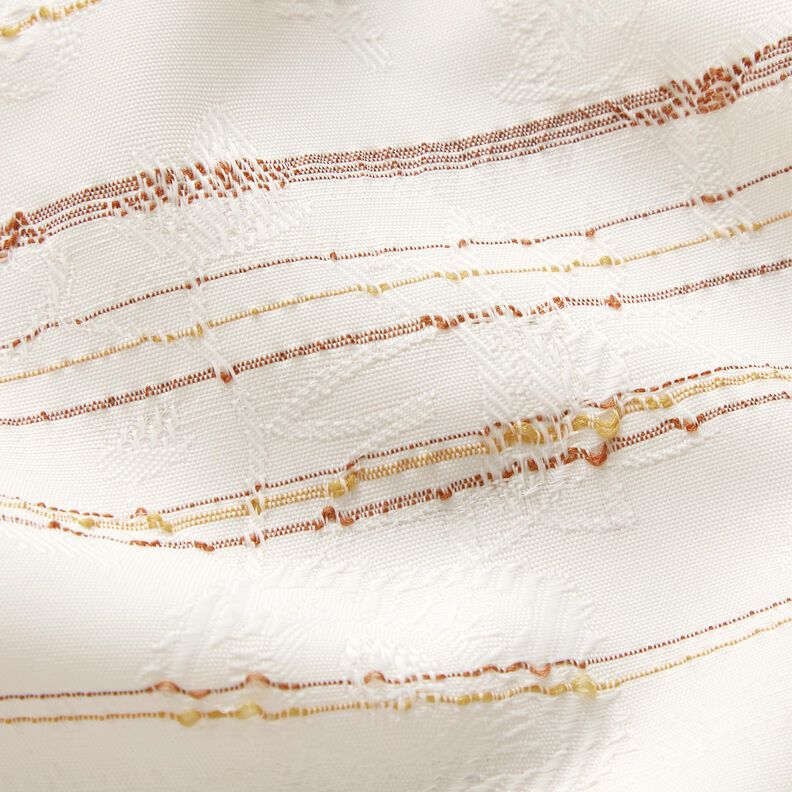 Tissu pour chemisier à rayures irrégulières – blanc, image number 6