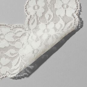 Dentelle de lingerie élastique [60 mm] - blanc cassé, 