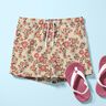 Tissu double gaze de coton Mer de fleurs – taupe clair,  thumbnail number 6