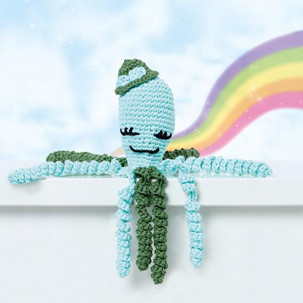 Kit crochet poulpe Lilo – vert/bleu aqua, image number 1