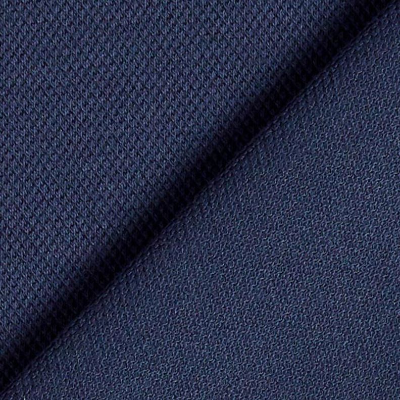 Jersey coton Piqué fin – bleu marine,  image number 3