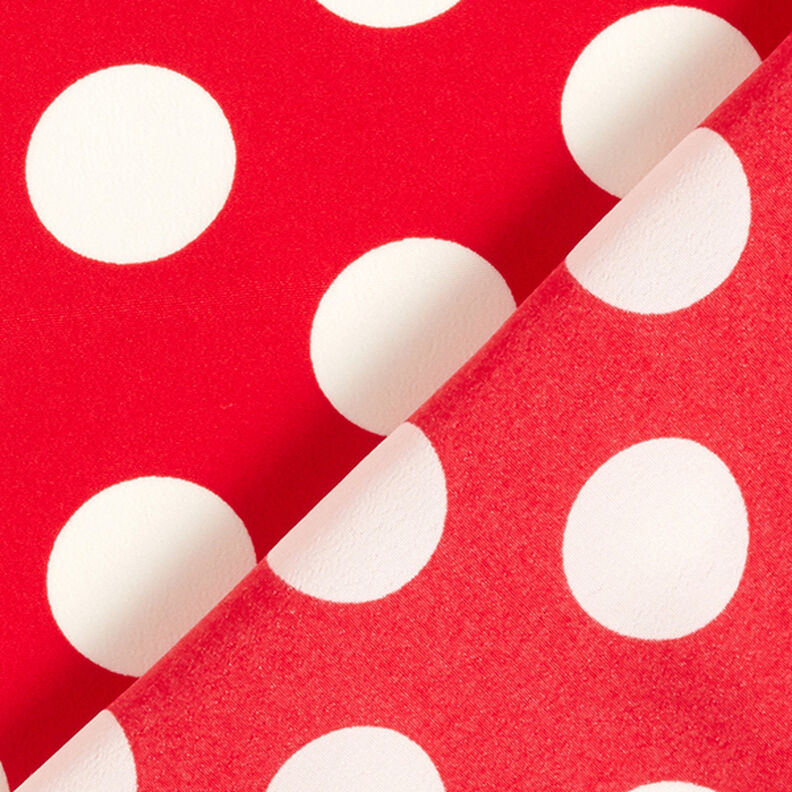 Tissu crêpe Pois [2,5 cm] – rouge,  image number 4