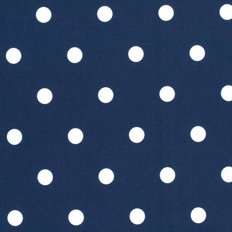 Tissus pour maillot de bain Pois – bleu marine/blanc,  image number 1