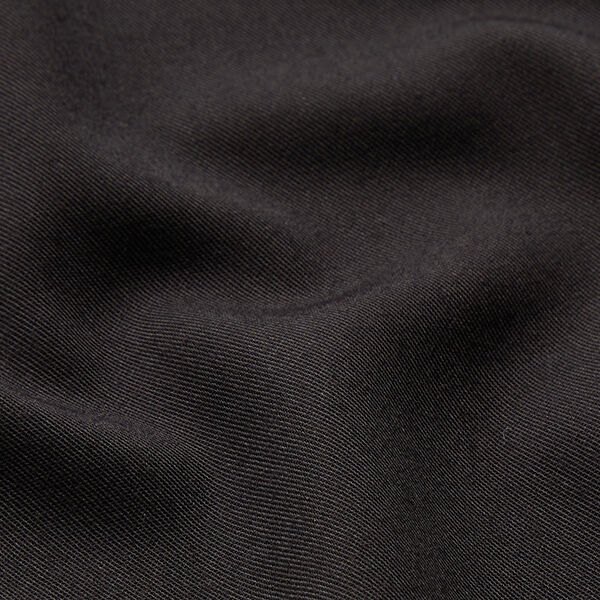 Tissu pour pantalon viscose mélangée Uni – noir,  image number 2