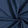 Tissu en coton Popeline Imprimé feuille Taches argentées – bleu nuit/argent métallisé,  thumbnail number 3