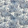 Tissu de décoration Semi-panama Magnifiques coraux – bleu marine/nature,  thumbnail number 1