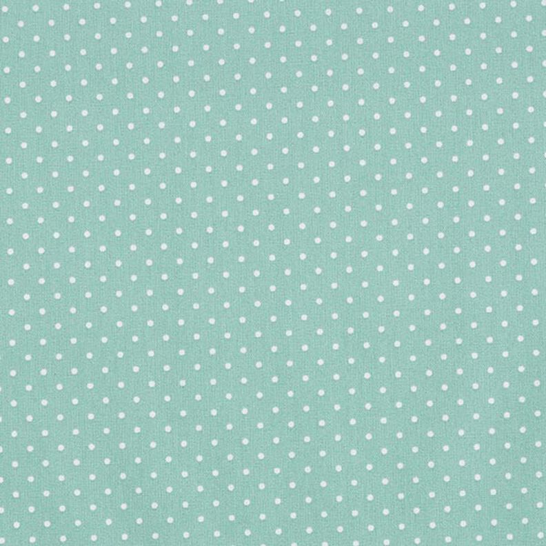 Coton enduit petits pois – bleu aqua,  image number 1
