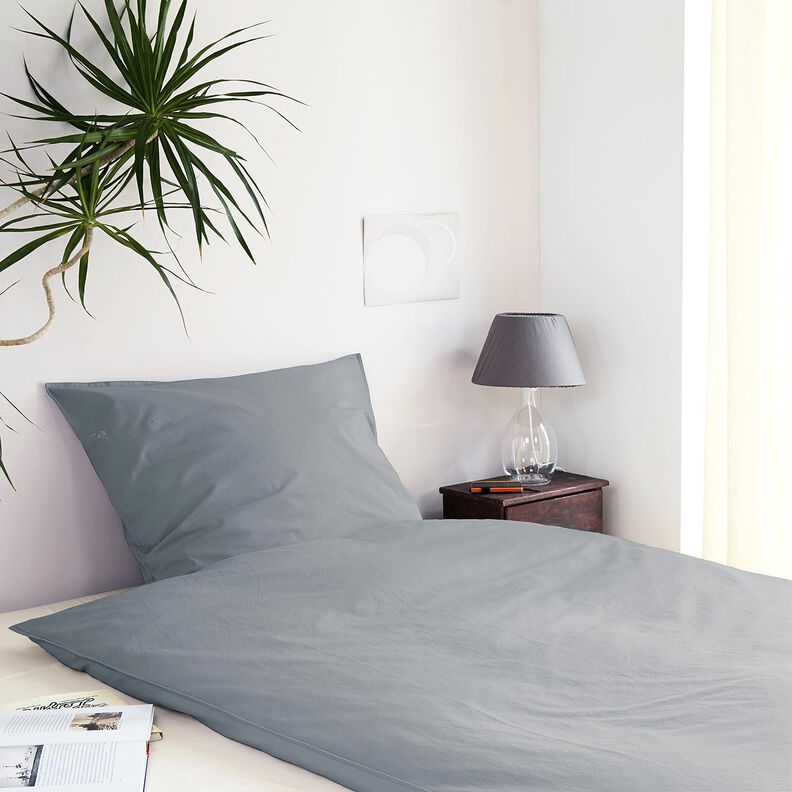 Tissu en coton Cretonne Uni – gris perle, image number 6