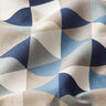 Tissu de décoration Semi-panama Triangles – bleu,  thumbnail number 2