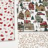 Tissu de décoration Semi-panama village d’hiver – écru,  thumbnail number 5