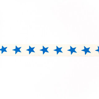 Ruban tissé Coton étoiles – bleu marine, 