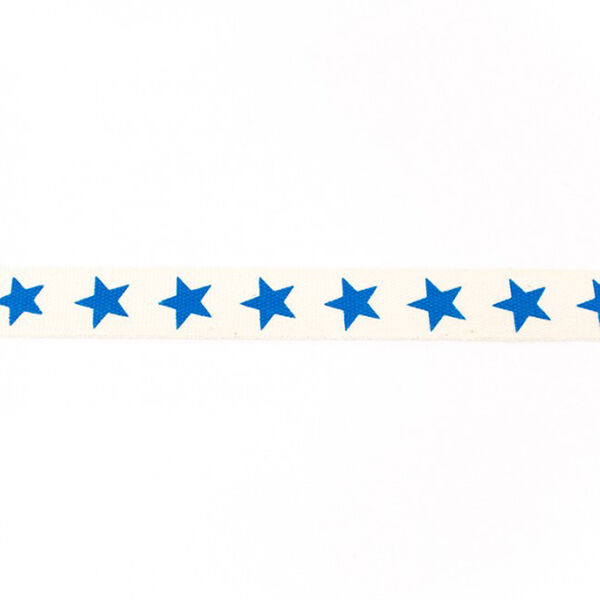 Ruban tissé Coton étoiles – bleu marine,  image number 1