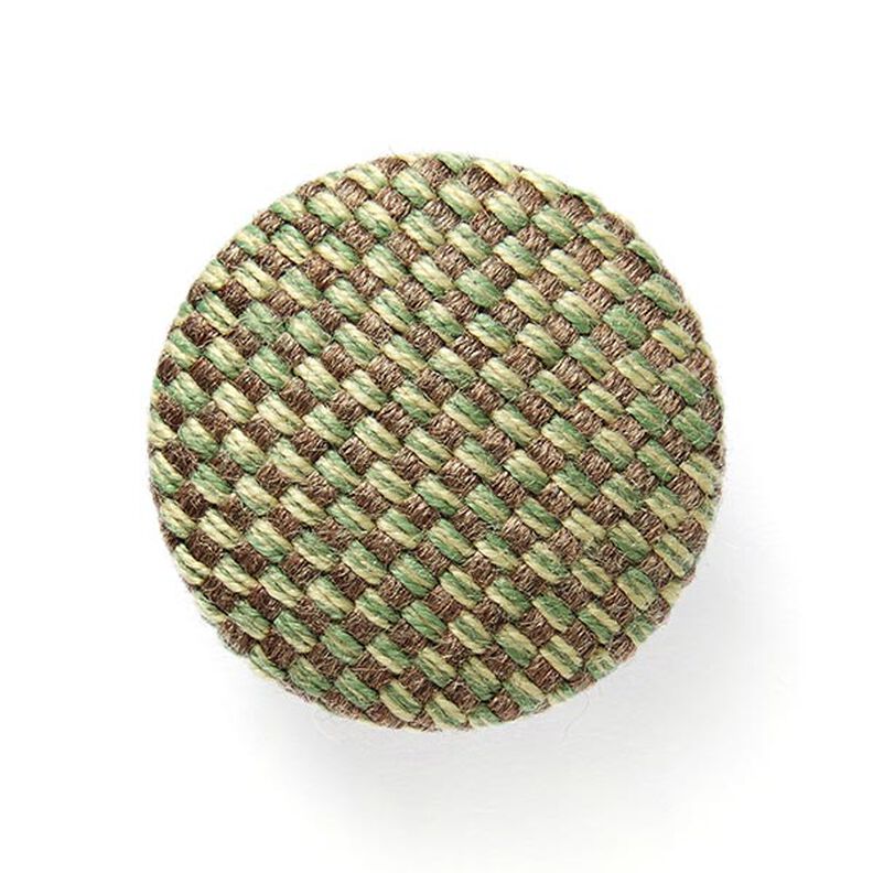 Bouton recouvert - Tissu de décoration extérieure Agora Bruma - olive clair,  image number 1