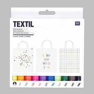 Lot crayons pour textiles «Top 10» | RICO DESIGN, 