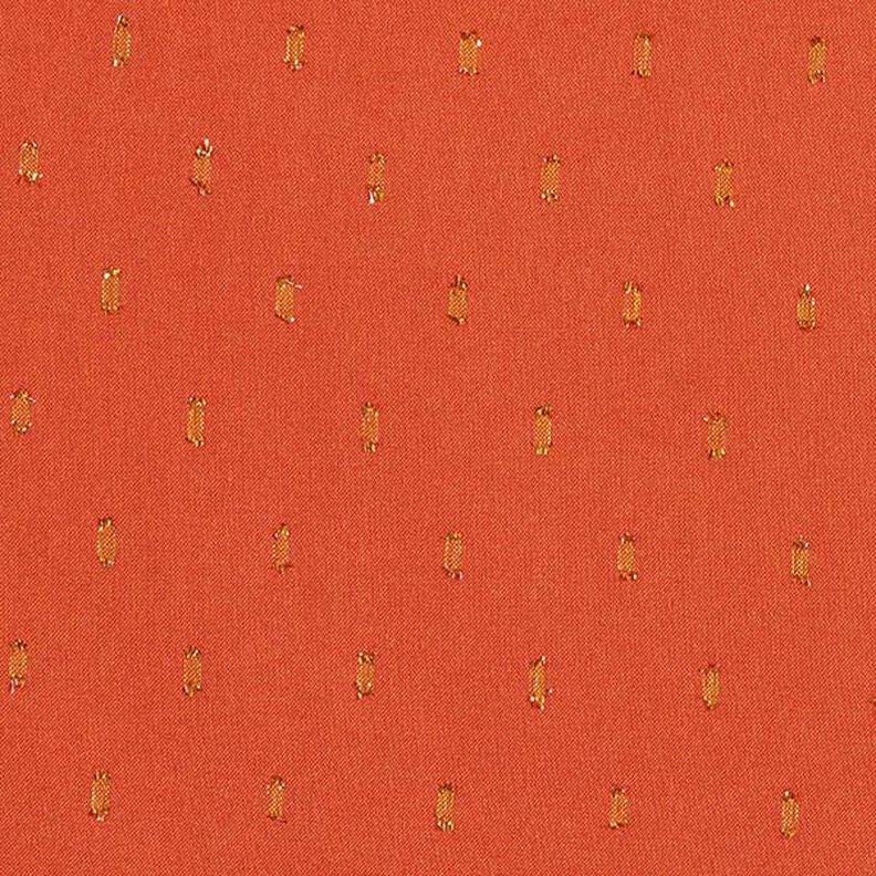 Tissu en viscose gouttes scintillantes – terre cuite,  image number 1