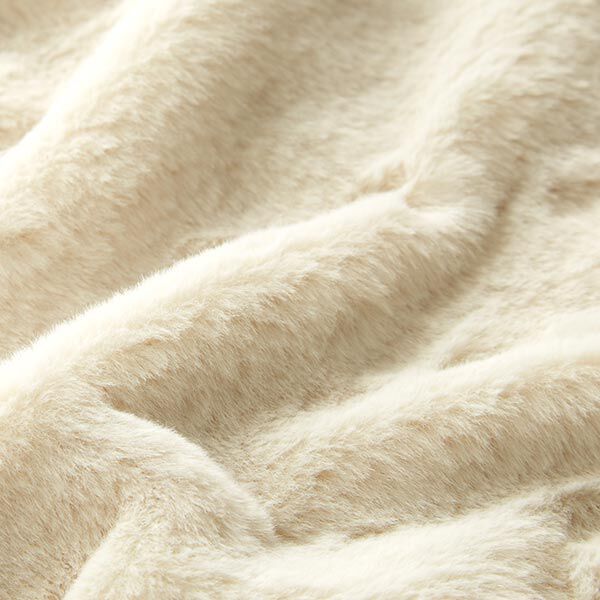 Tissu de revêtement Fourrure synthétique – écru – Échantillon, image number 2