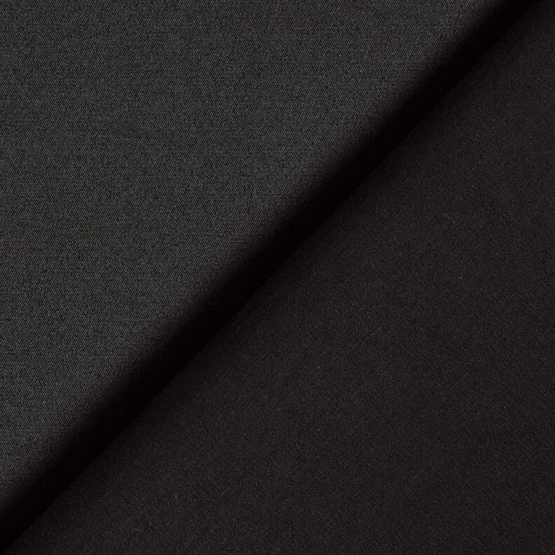 Satin et coton mélangés uni – noir,  image number 3