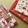 Tissu de décoration Canvas Lutin avec chapeau – beige clair/rouge foncé,  thumbnail number 5