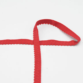 Biais élastique dentelle [20 mm] – rouge, 