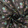 Crêpe mousseline Dobby & Fleurs – noir/bleu clair,  thumbnail number 3
