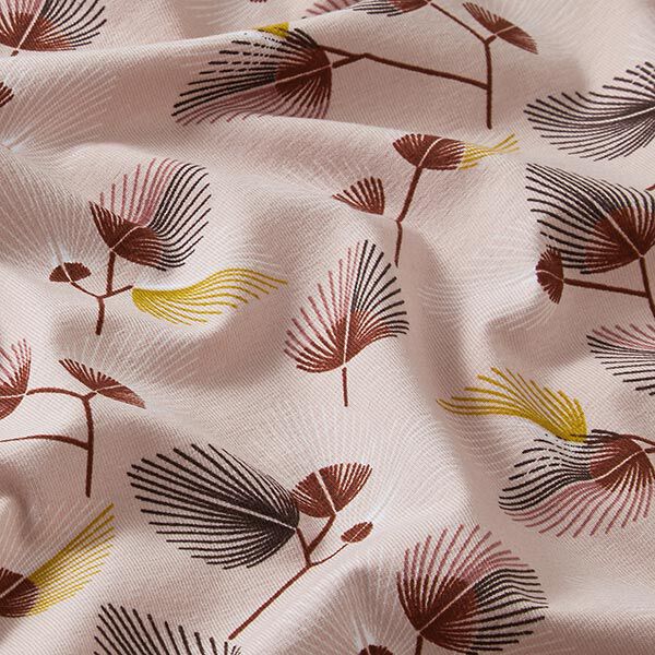 Jersey coton feuilles variées – rosé,  image number 2