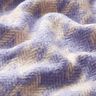 Tissu pour manteau pied-de-poule grossièrement tissé – beige/mauve,  thumbnail number 2