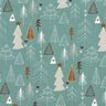 Tissu en coton Popeline Sapins minimalistes – roseau,  thumbnail number 1
