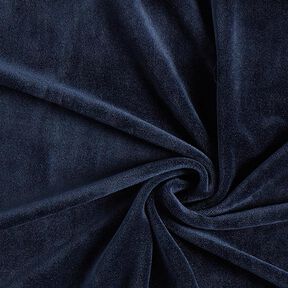 Velours stretch Tissu Nicki – bleu marine, 