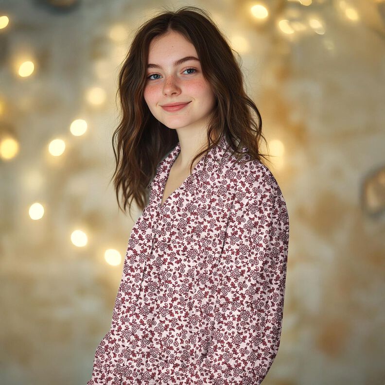 Flanelle coton Petite fleur | Poppy Fabrics – rosé/mauve, image number 5