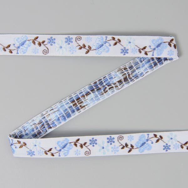 Ruban tissé Papillons + Fleurs 2, image number 1