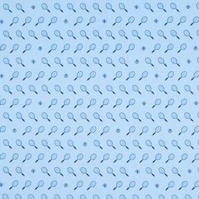 French Terry Sweat d’été tennis rétro | PETIT CITRON – bleu clair, 