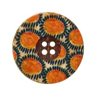 Bouton polyester Folklore - orange, 