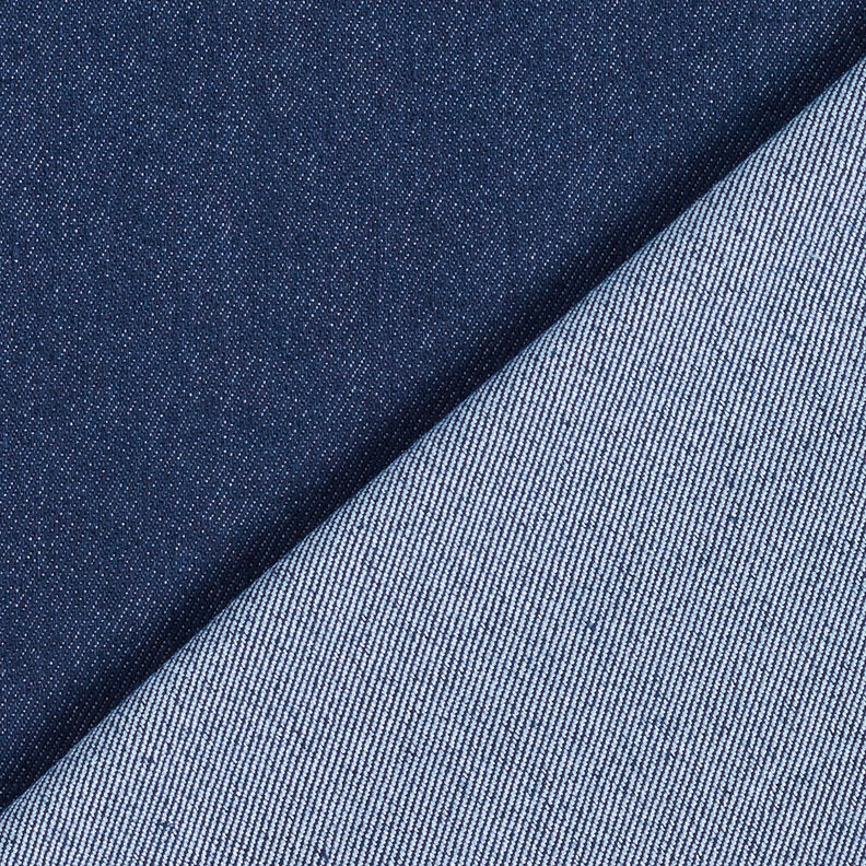 Denim de coton stretch moyen – bleu marine, image number 3