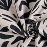 Tissu de décoration Gobelin Plantes abstraites – beige clair/noir,  thumbnail number 3